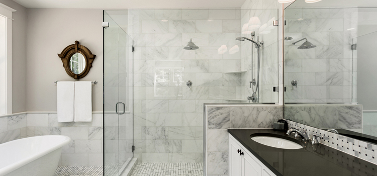 bathroom shower door installation in Garden Acres